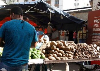 Comerciantes de Caroní. Foto de archivo.