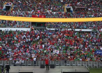 Diosdado Cabello desde Monagas. Foto @ConElMazoDando