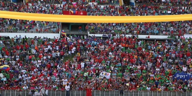 Diosdado Cabello desde Monagas. Foto @ConElMazoDando