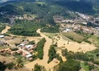 Lluvias sur de Brasil. Foto captura de video AFP.