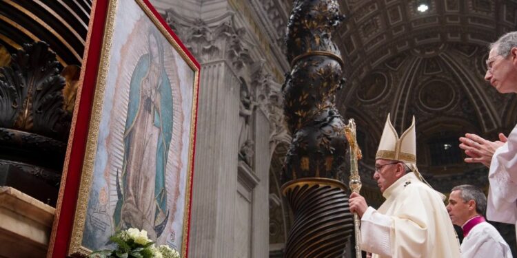 Papa Francisco, Virge de Guadalupe. Foto Agencias.