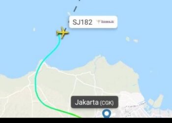Indonesia, avión comercial Boeing 737-524. Foto @KompasTV