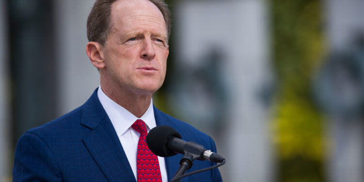 Sen. Pat Toomey, R-Pa., speaks during a ceremony Wednesday, Sept. 18, 2019, in Washington. Toomey will not seek re-election in 2022, according to a person with direct knowledge of Toomey's plans, Sunday, Oct. 4, 2020. (AP Photo/Alex Brandon)