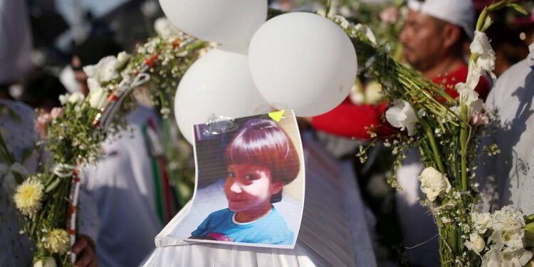 Feminicidio de la niña Fátima. México. Foto agencias.