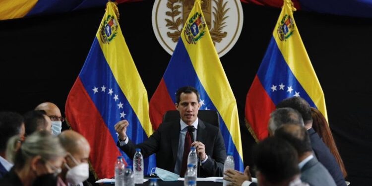 Juan Guiadó Pte. (E) de Venezuela. Foto @jguaido