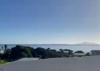 Alarma Tsunami, Nueva Zelanda. Foto captura de video.