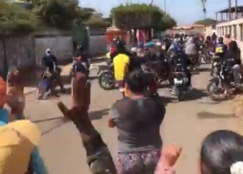 Colectivos de Maduro, Zulia. Foto captura de video. 2