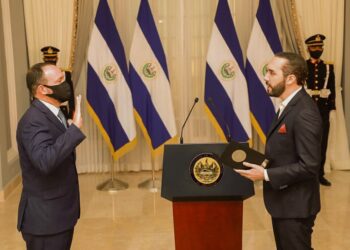 Gustavo Villatoro como el nuevo ministro de Seguridad de El Salvador. Foto agencias.