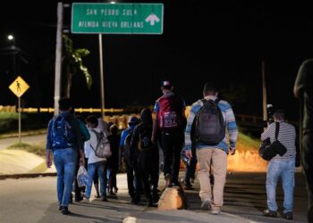 Migrantes, Honduras. Foto EFE.