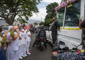 Procesión del Nazareno de San Pablo en Caracas, Venezuela. 31mar2021. Foto EFE