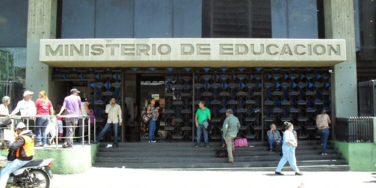 Sede del Ministerio de Educación de Venezuela. Foto de achivo.