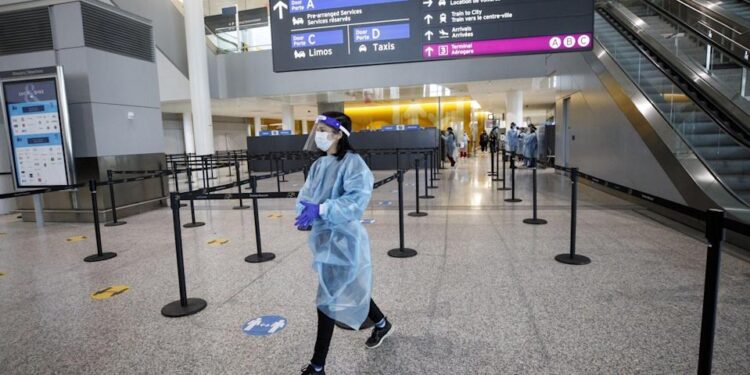 Canadá, aeropuerto. Foto Yahoo Finanzas.