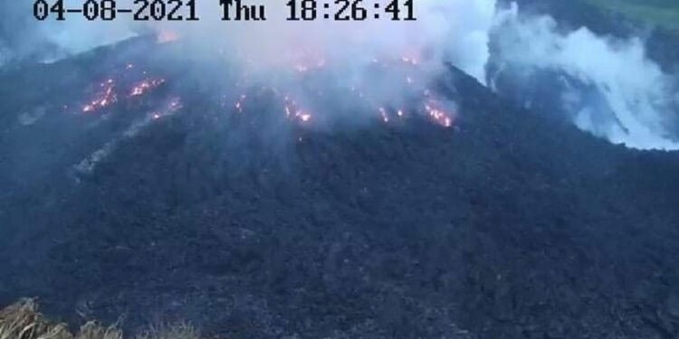 El volcán La Soufriere. Foto RT.