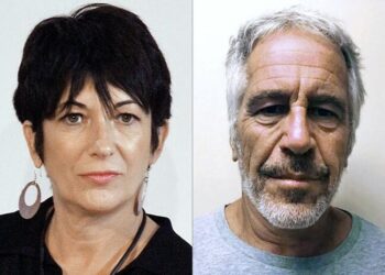 Ghislaine Maxwell y Jeffrey Epstein. Foto de archivo.