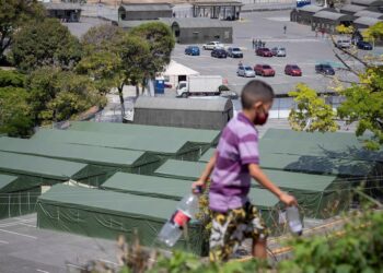 Vzla coronavirus, Poliedro. Foto EFE.