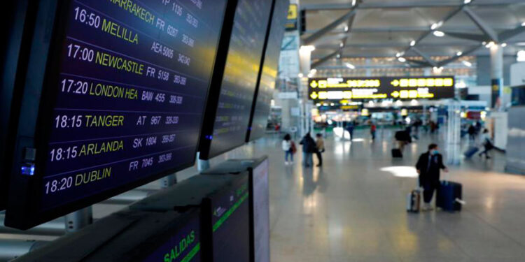 Aeropuerto Portugal. Foto de archivo.