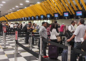 Brasil, aeropuerto. Foto de archivo.