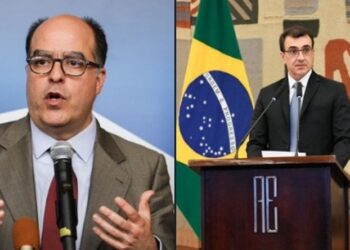 Julio Borges y el canciller de Brasil Carlos Alberto França. Foto collage.