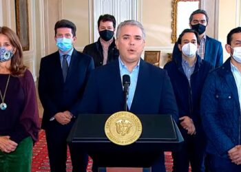 Presidente de Colombia, Iván Duque. Foto captura de video.