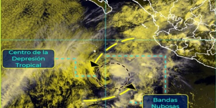 Tormenta Andrés se degrada a depresion tropical. Foto agencias.