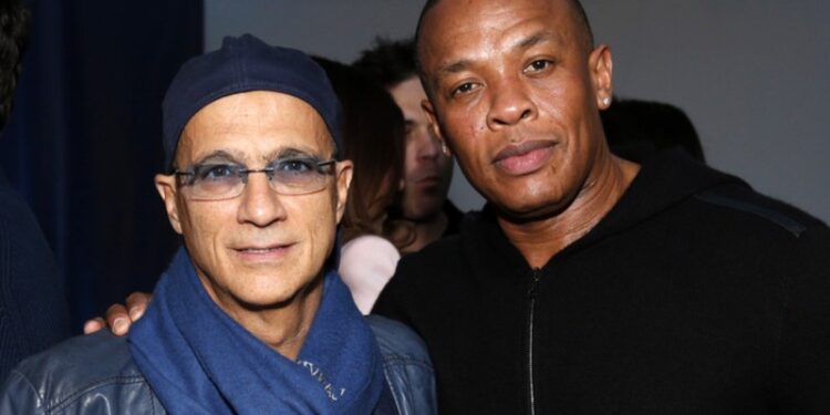 El rapero Dr. Dre y el empresario Jimmy Iovine. Foto agencias.