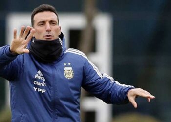 El seleccionador de Argentina, Lionel Scaloni. Foto agencias.