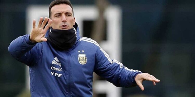 El seleccionador de Argentina, Lionel Scaloni. Foto agencias.