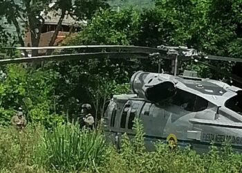 Helicóptero presidencial Colombia. Foto @CGurisattiNTN24