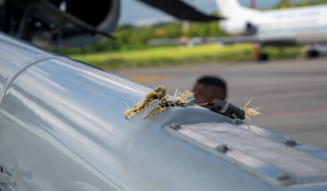 Helicóptero Iván Duque. Foto Cesar Carrión fotografo de Presidencia Colombia.