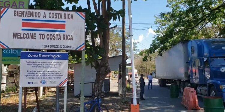 Costa Ricas, fronteras. Foto de archivo.