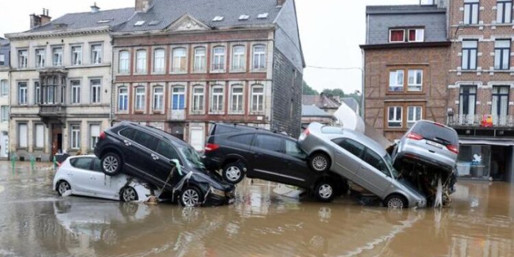 Inundaciones Bélgica. Foto AFP.