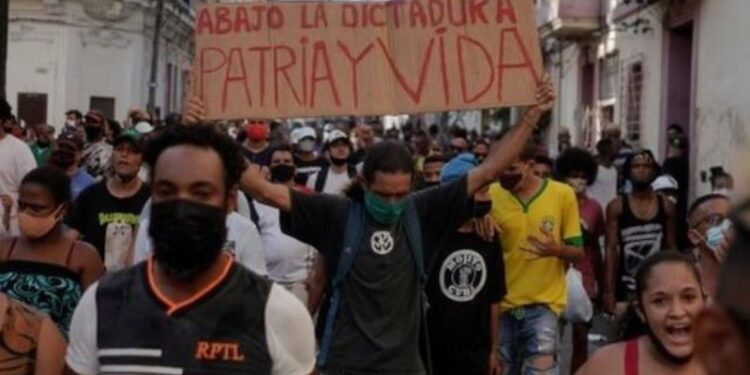 Protestas en Cuba. Foto de archivo.