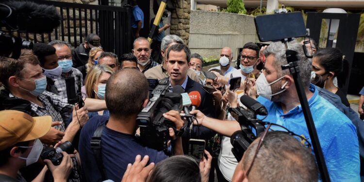 Juan Guaidó. Pdte. (E) de Venezuela, Foto Leo Álvarez.