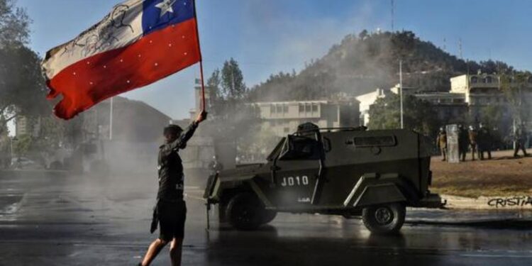 Protestas Chile. Foto agencias.