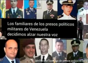 Militares presos políticos en Venezuela. Foto captura de video.