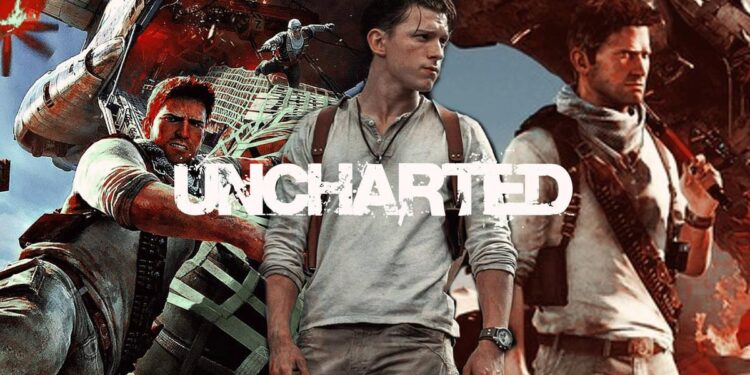 Tom Holland Uncharted. Foto de archivo.