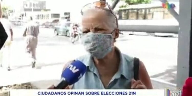 Caraqueños, elecciones. Foto captura de video.