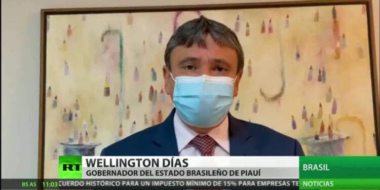 El gobernador del estado brasileño de Piauí, Wellington Días. Foto captura de video.