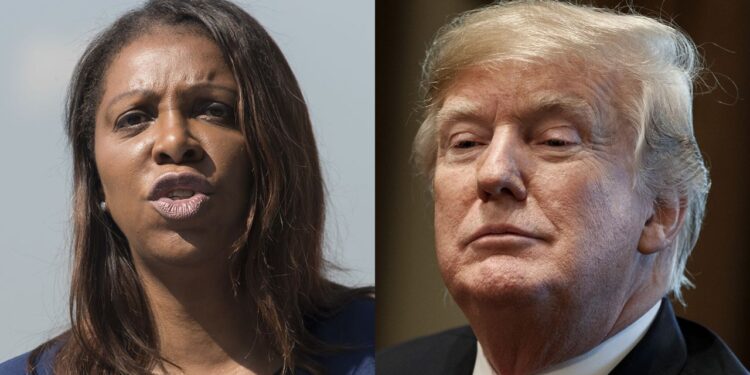 Donald Trump, demanda contra la fiscal general de Nueva York, Letitia James. Foto de archivo.