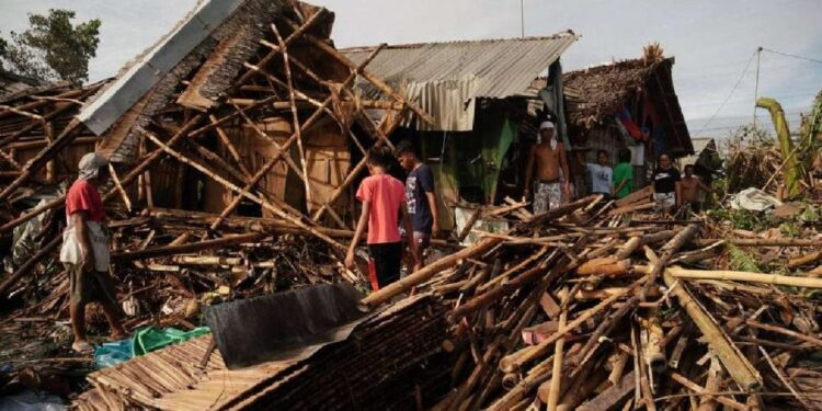 El tifón Rai en Filipinas. Foto agencias.