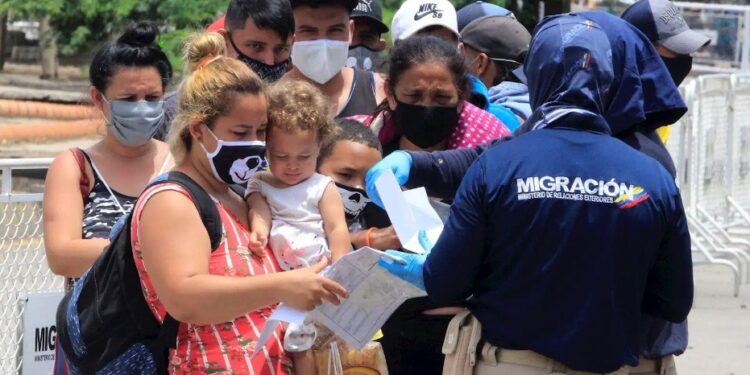 Migrantes venezolanos. Foto agencias.