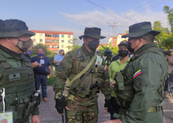 Comandante de la Redi Los LLanos MG Santiago Infante. Foto Twitter.