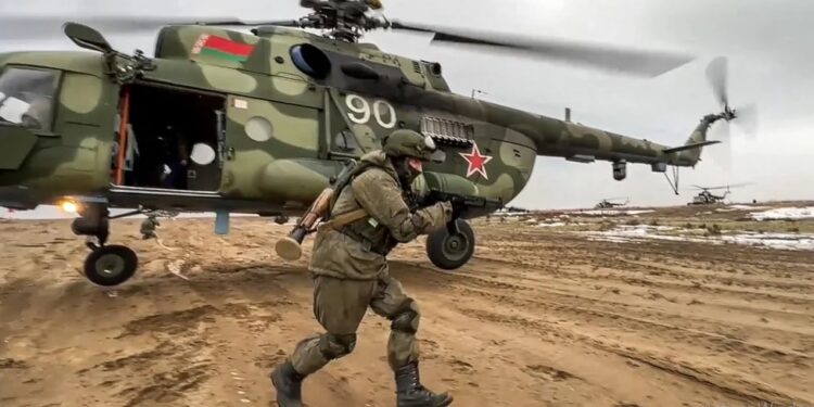 Ejercicios militare Rusos. Foto AFP.