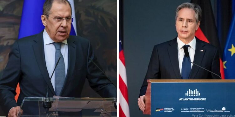 El ministro ruso de Exteriores, Serguéi Lavrov, pidió este martes a su homólogo estadounidense, Antony Blinken. Foto de archivo.