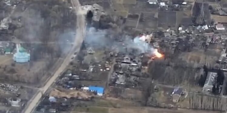 El oleoducto Donetsk-Mariúpol. Foto captura de video.