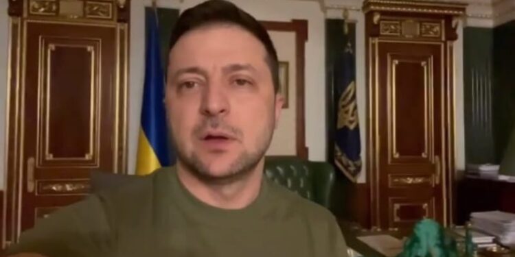 El presidente de Ucrania, Volodimir Zelenskiy. Foto captura de video.