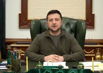 El presidente de Ucrania, Volodymyr Zelensky. Foto captura.