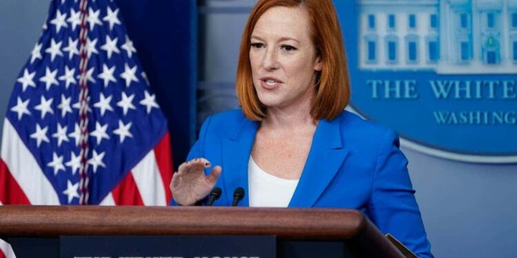 La portavoz de la Casa Blanca, Jen Psaki. Foto de archivo.