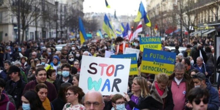 Manifestación en Paris Francia. Foto Reuters.