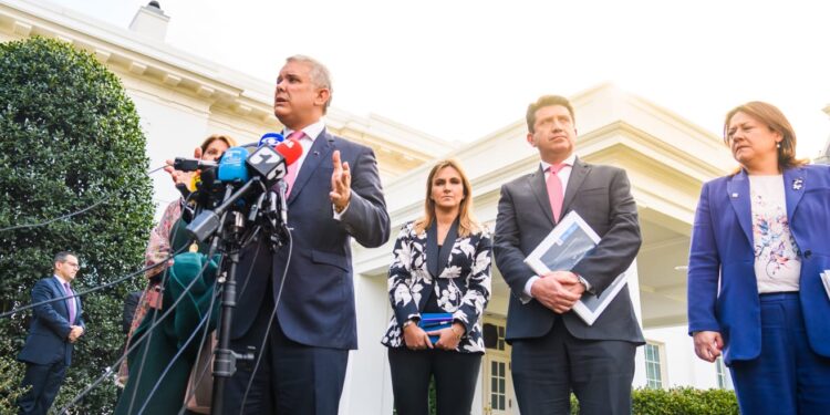 Presidente de Colombia, Iván Duque en EEUU. Foto agencias